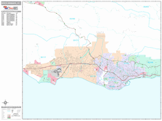 Santa Barbara Digital Map Premium Style